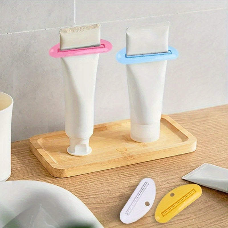 2pcs Plastic Toothpaste Dispenser Squeezers Manual Clamps Bathroom Accessories
