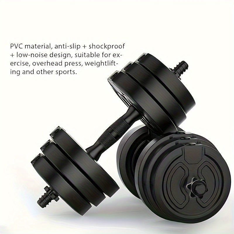 Set of 8 PVC Dumbbell Hex Nuts with Star-Shaped Anti-Slip Barbell Clamps for Weightlifting