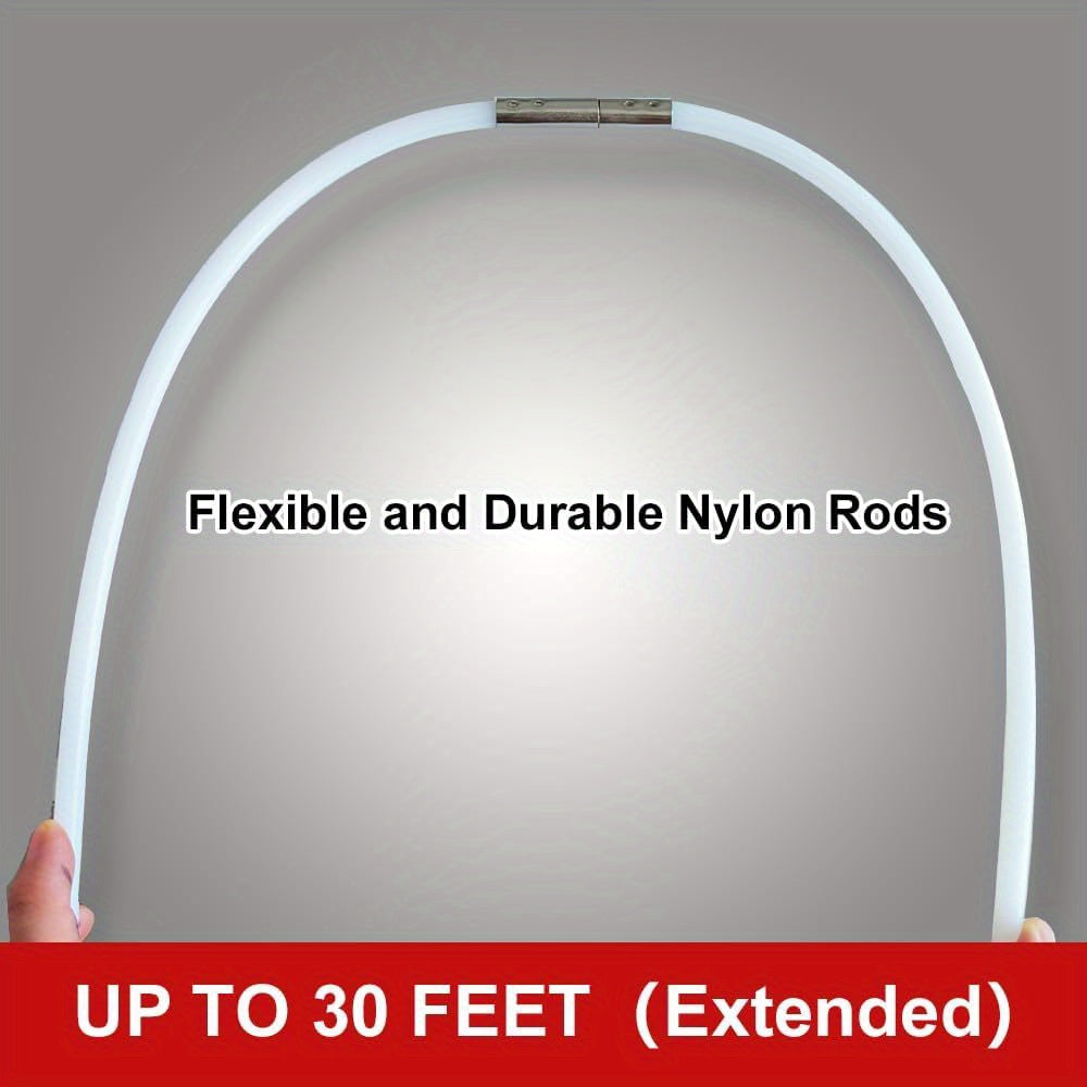 Fireplace Chimney Dryer Exhaust Brush Set with Flexible Rods