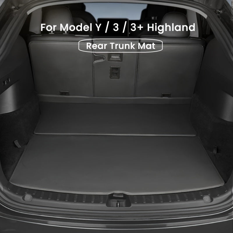 Universal Waterproof PU Leather Cargo Liner Mat for SUV Rear Trunk Protector