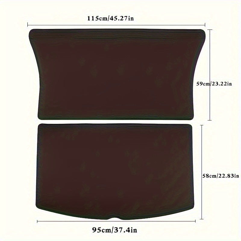 Universal Waterproof PU Leather Cargo Liner Mat for SUV Rear Trunk Protector