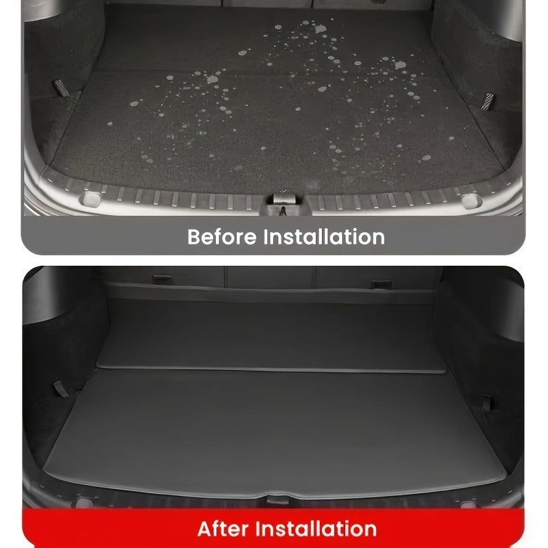Universal Waterproof PU Leather Cargo Liner Mat for SUV Rear Trunk Protector