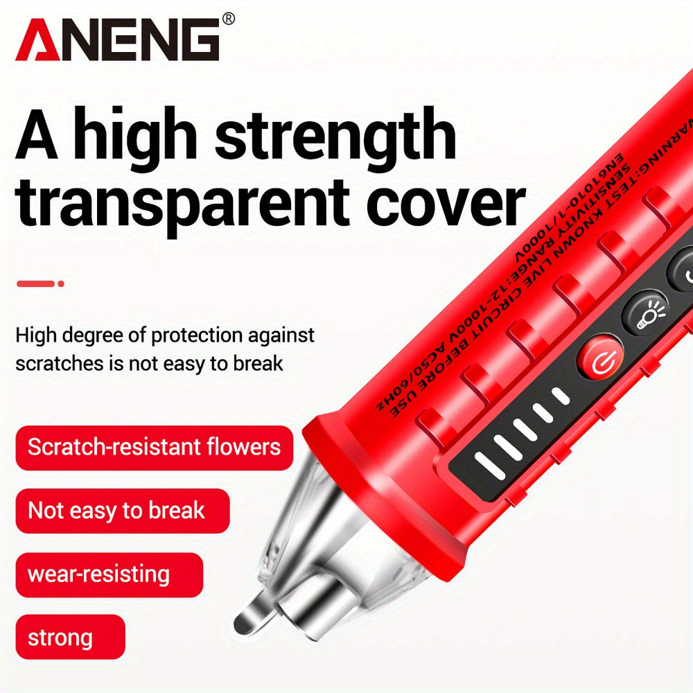 ANENG VD802 Portativ Noqonuniy AC Detektori Tester LED Voltmetr bilan, 12-1000v