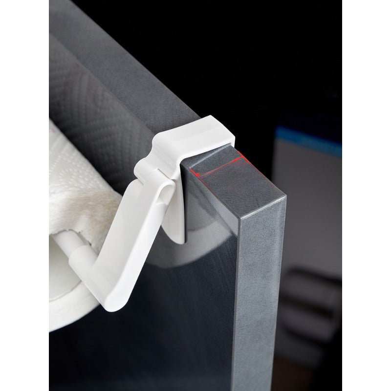 No-Drill Kitchen Cabinet Door Storage Rack for Towels and Paper Cling Film Space-Saving Organizer