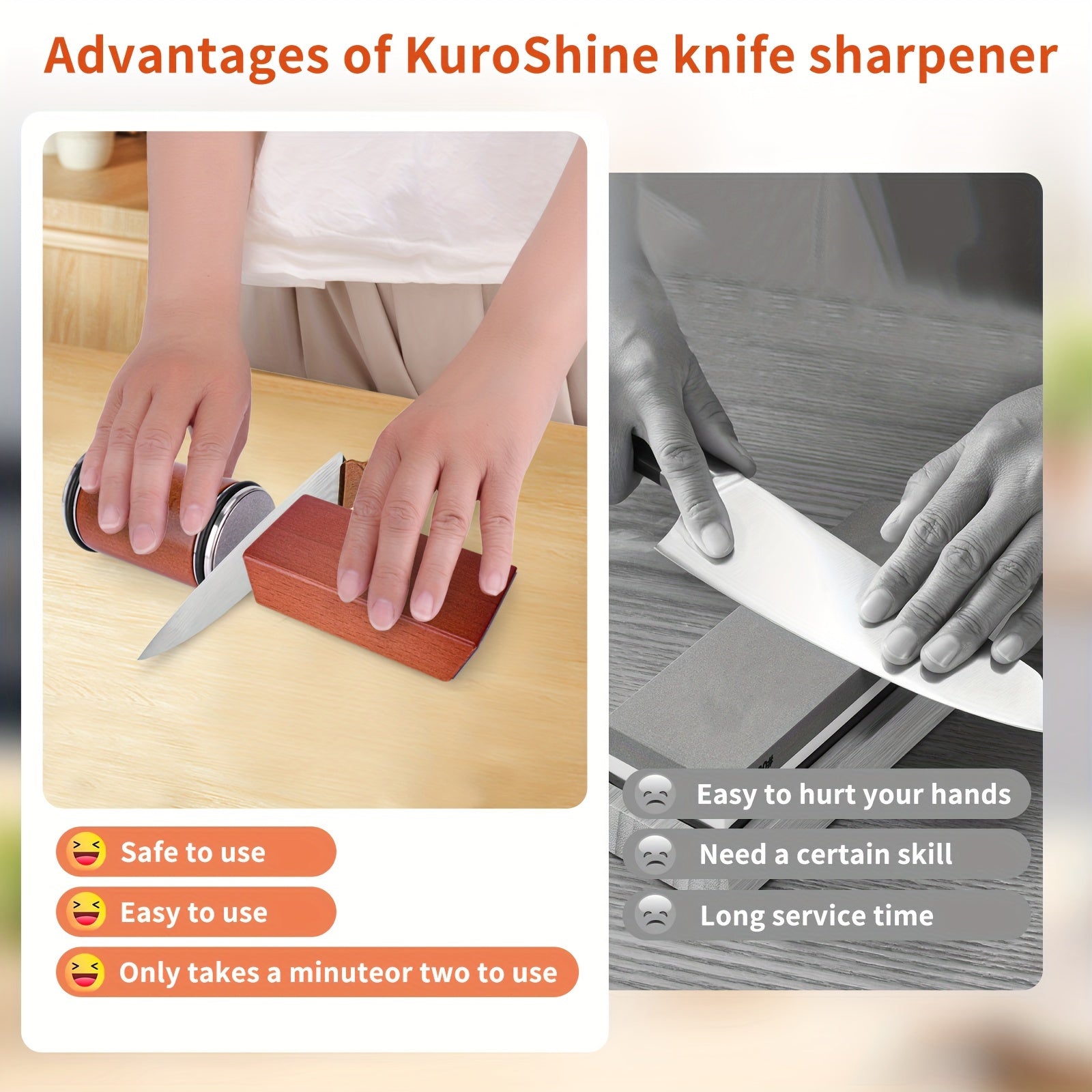 Moslashuvchan 15 va 20 darajali magnit burchaklari bilan pichoq sharp qilish to'plami