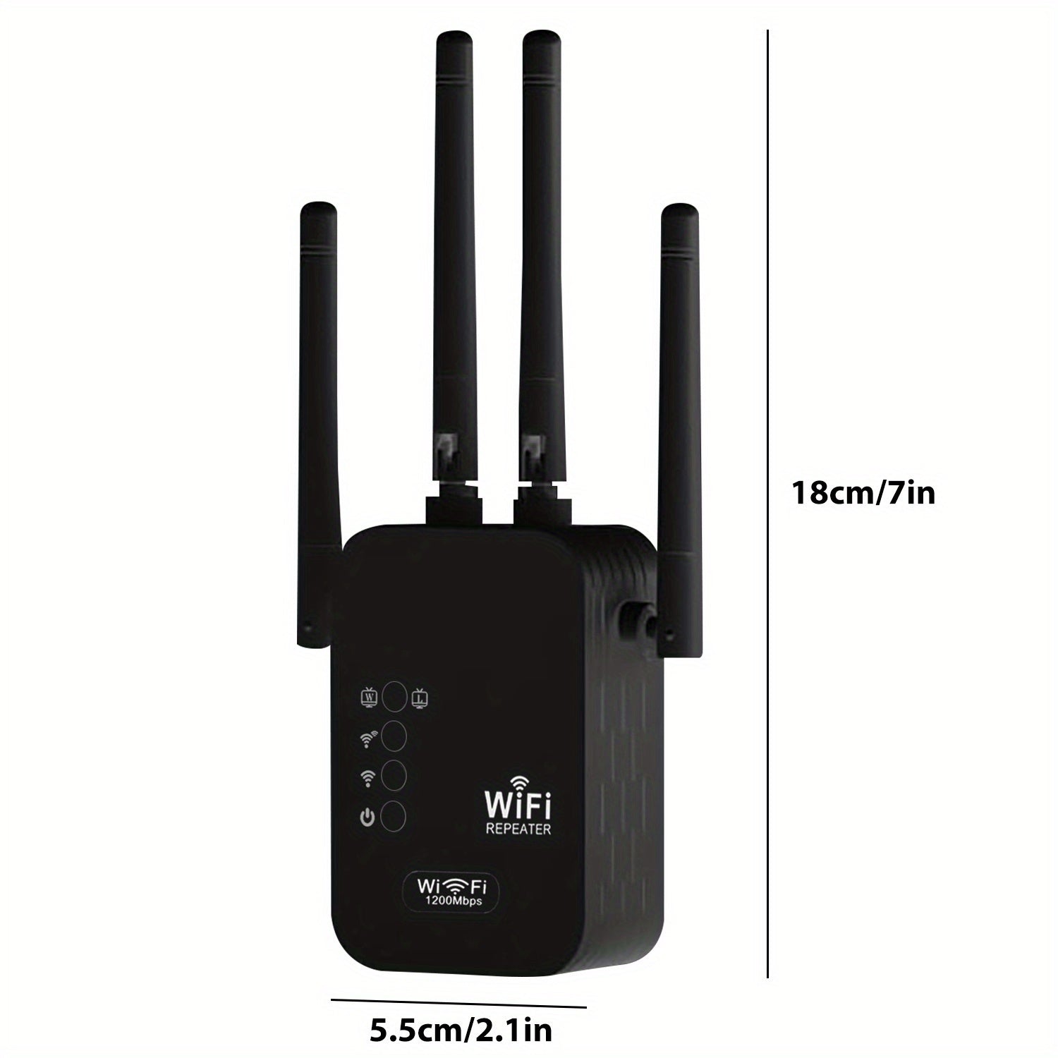 Wi-Fi Signal Booster Extends Coverage Up to 8500 Sq Ft Dual-Band 1200 Mbps for Multiple Devices
