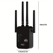 Wi-Fi Signal Booster Extends Coverage Up to 8500 Sq Ft Dual-Band 1200 Mbps for Multiple Devices