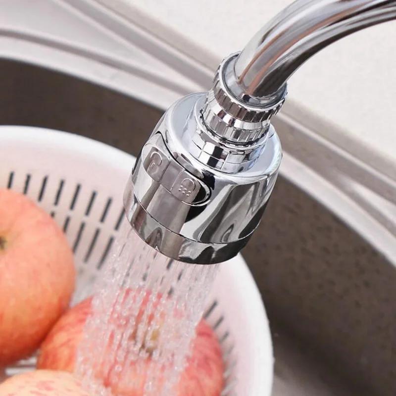 Universal Kitchen Faucet Adapter PVC 360° Rotation Round Spray Nozzle