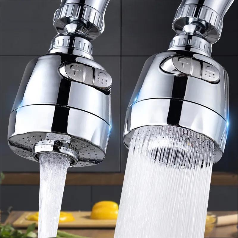 Universal Kitchen Faucet Adapter PVC 360° Rotation Round Spray Nozzle