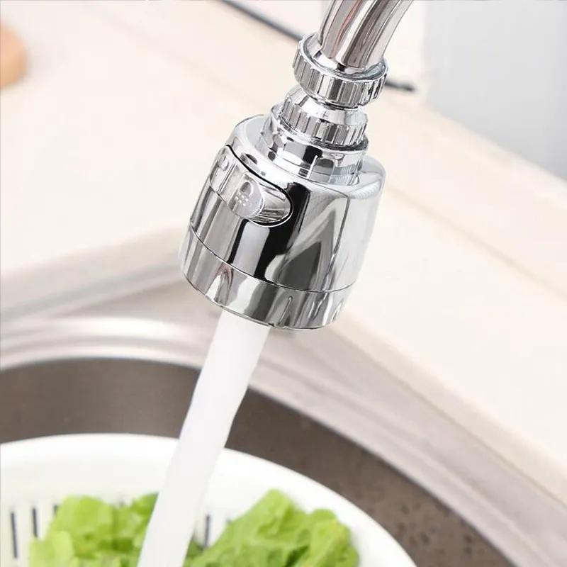 Universal Kitchen Faucet Adapter PVC 360° Rotation Round Spray Nozzle
