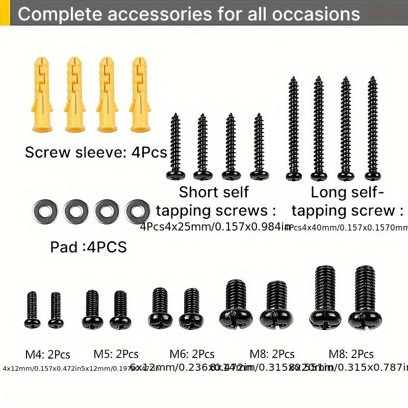 Heavy-Duty Furniture Safety Strap Kit for TV and Cabinets Child and Pet Proof