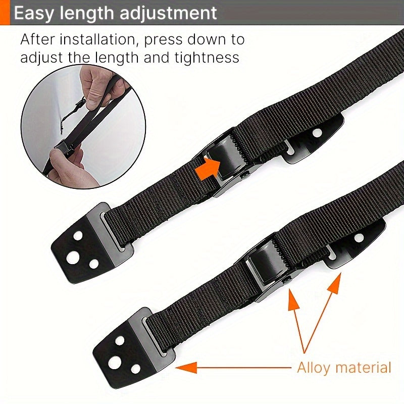 Heavy-Duty Furniture Safety Strap Kit for TV and Cabinets Child and Pet Proof