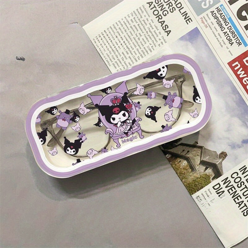 Kids Girls Hello Kitty Wave Design Hard Protective Eyeglass Case