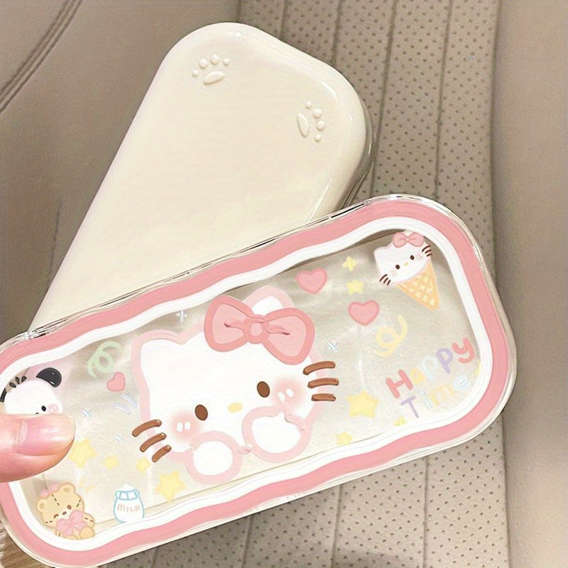 Kids Girls Hello Kitty Wave Design Hard Protective Eyeglass Case