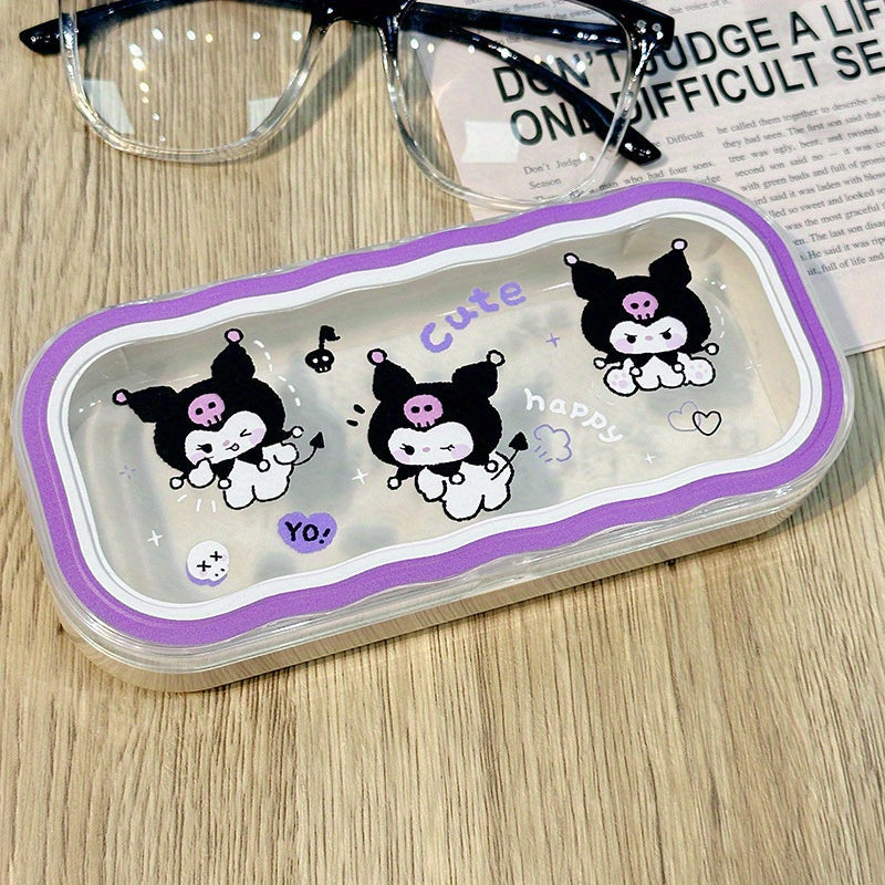 Kids Girls Hello Kitty Wave Design Hard Protective Eyeglass Case