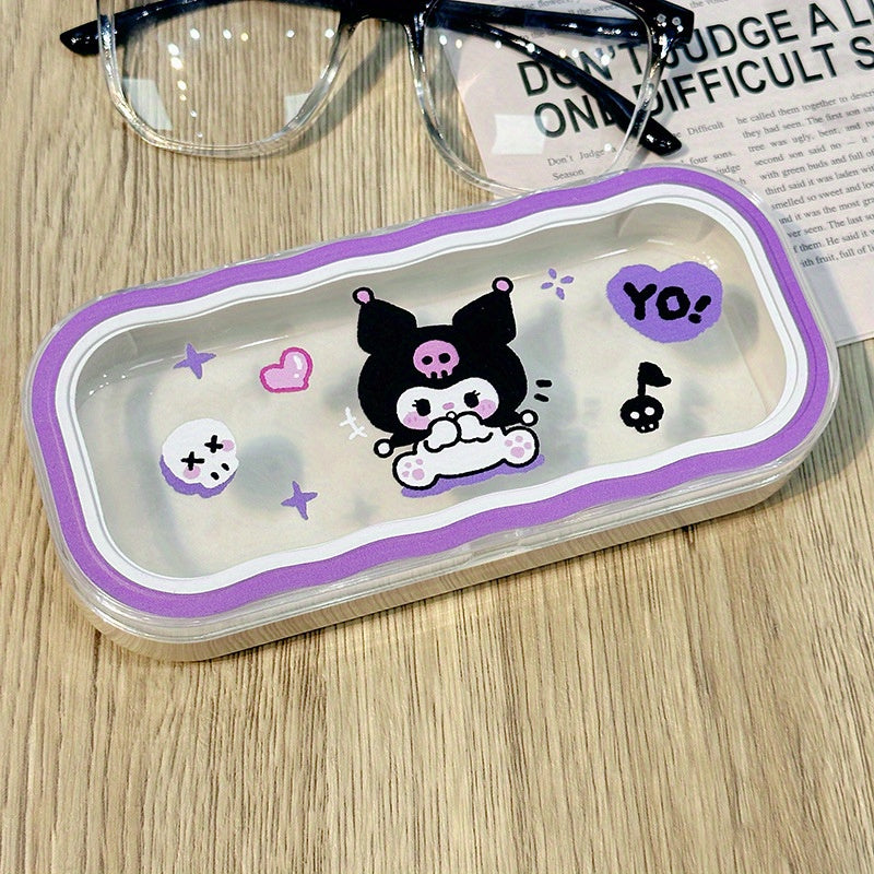 Kids Girls Hello Kitty Wave Design Hard Protective Eyeglass Case