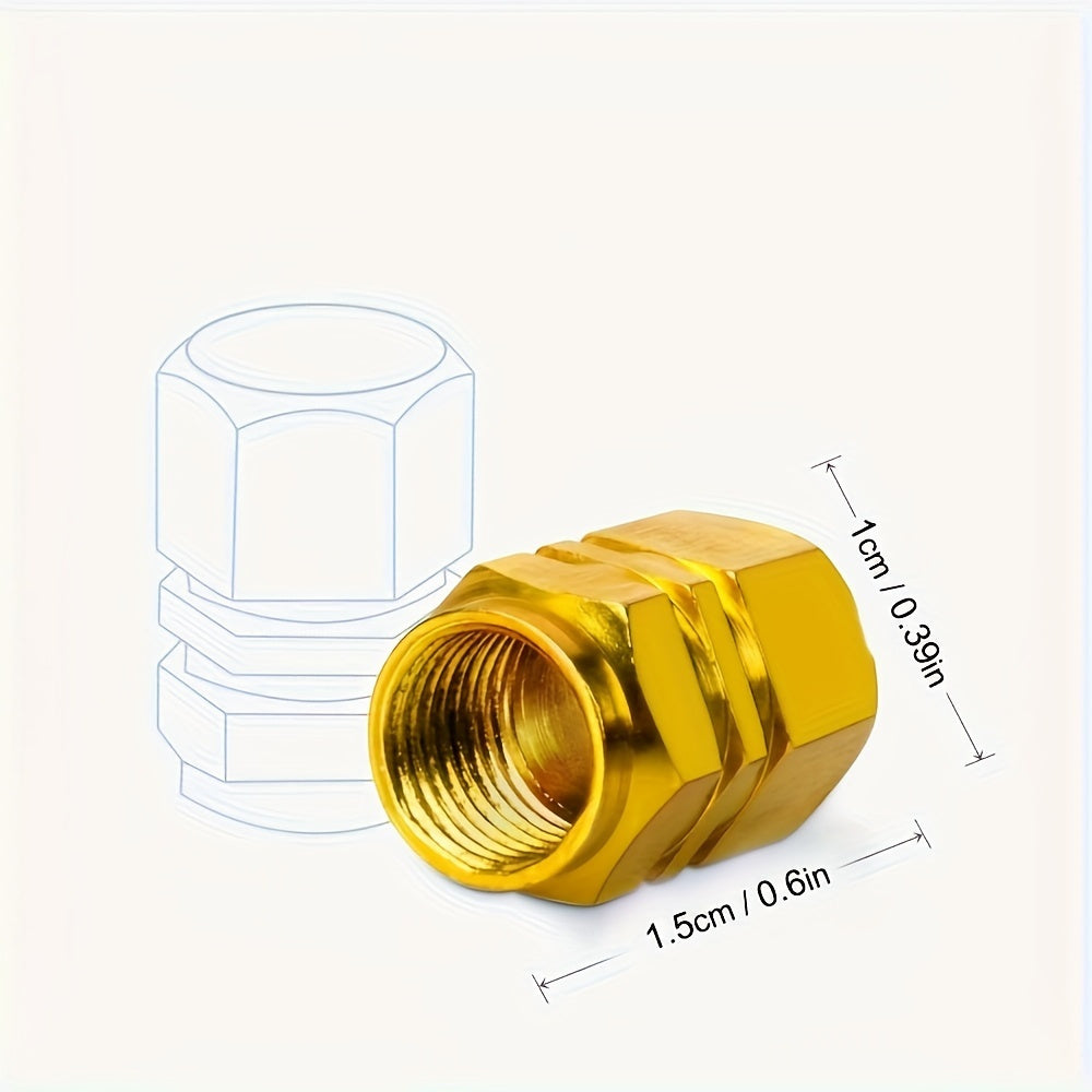 40 Pcs Stainless Steel Valve Caps for Car and Bicycle Durable Tire Covers