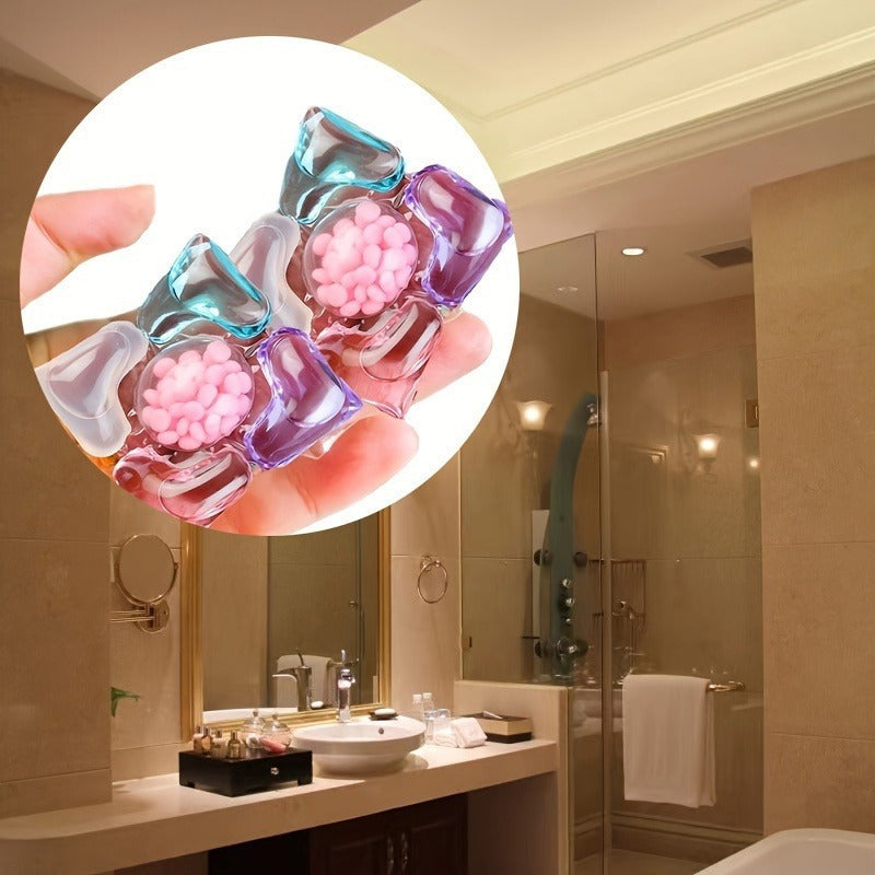 40 dona rang-barang kir yuvish jel to'pasi 5-in-1 dog' tolini olib tashlovchi uy, yotoqxona uchun yuqori sifatli PET