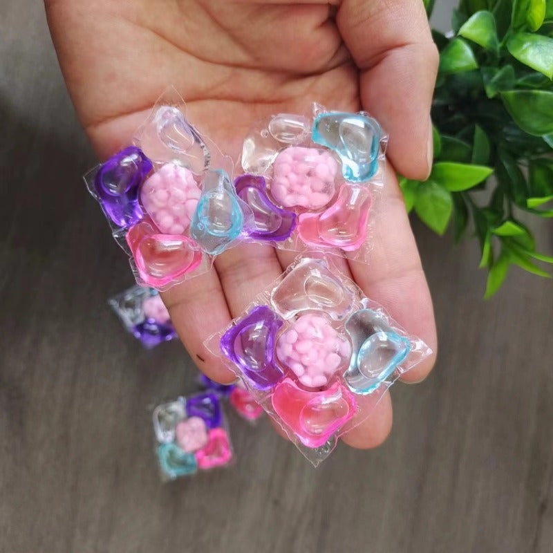 40 dona rang-barang kir yuvish jel to'pasi 5-in-1 dog' tolini olib tashlovchi uy, yotoqxona uchun yuqori sifatli PET