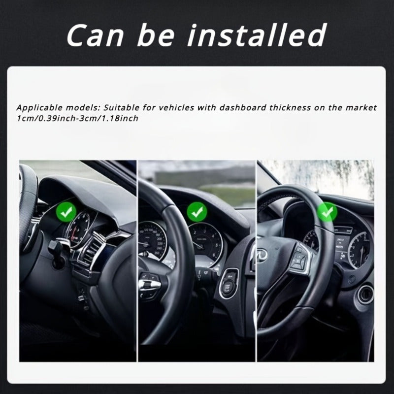 Universal Avtomobil Telefon uchun O'rnatish L-Shakl Panel Klip Qo'lqopli Moslashuvchan Qaytarmas