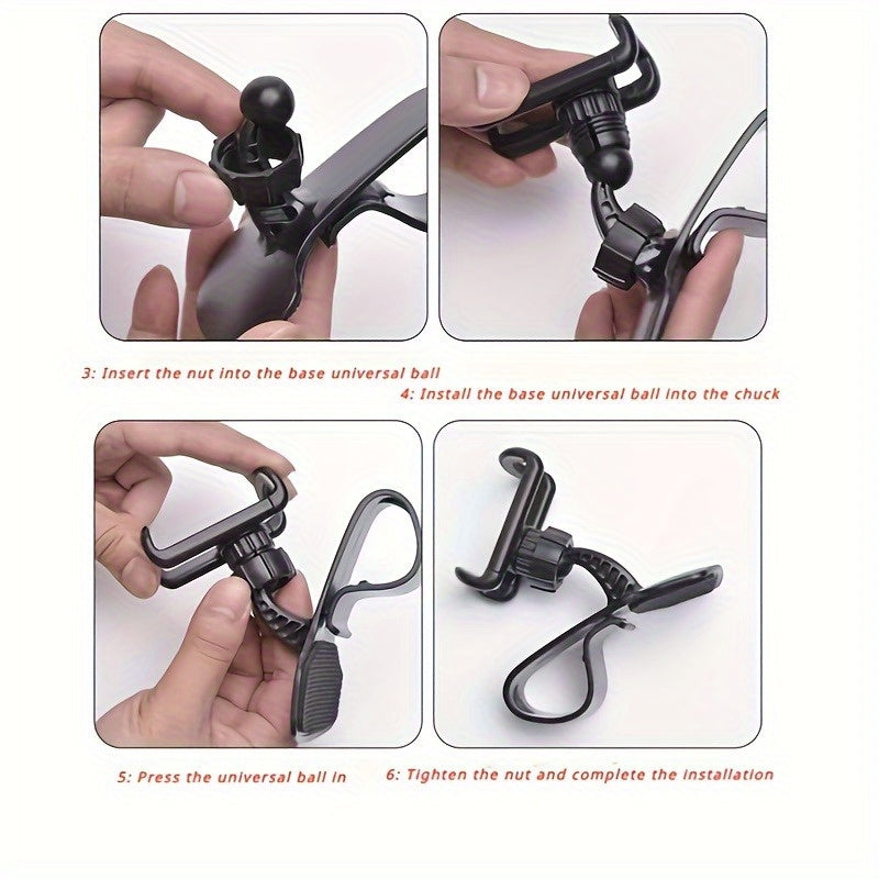 Universal Avtomobil Telefon uchun O'rnatish L-Shakl Panel Klip Qo'lqopli Moslashuvchan Qaytarmas