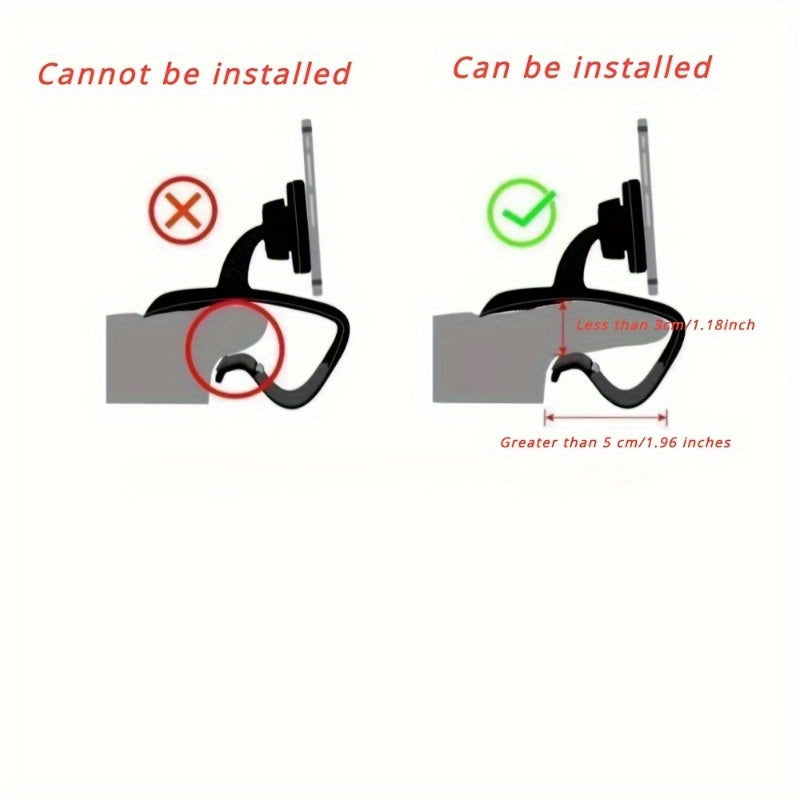 Universal Avtomobil Telefon uchun O'rnatish L-Shakl Panel Klip Qo'lqopli Moslashuvchan Qaytarmas