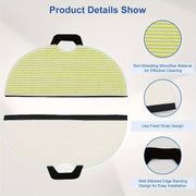 4 Pack Microfiber Mop Cloths for Robotic Vacuum Floor Attachments