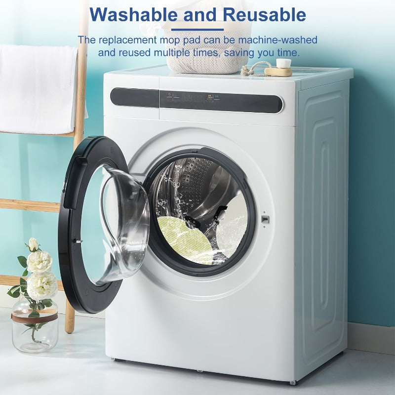 4 Pack Microfiber Mop Cloths for Robotic Vacuum Floor Attachments