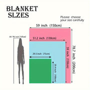Horror Movie Blanket for Bed or Nap Creative Gift Cozy Throw Blanket