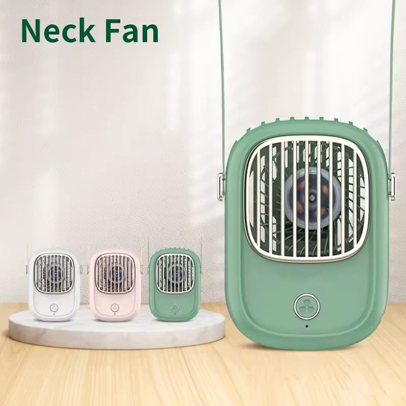 Bladeless Neck Fan Rechargeable USB Portable Wearable Cooling Device