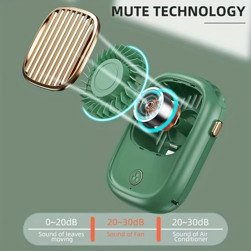 Bladeless Neck Fan Rechargeable USB Portable Wearable Cooling Device