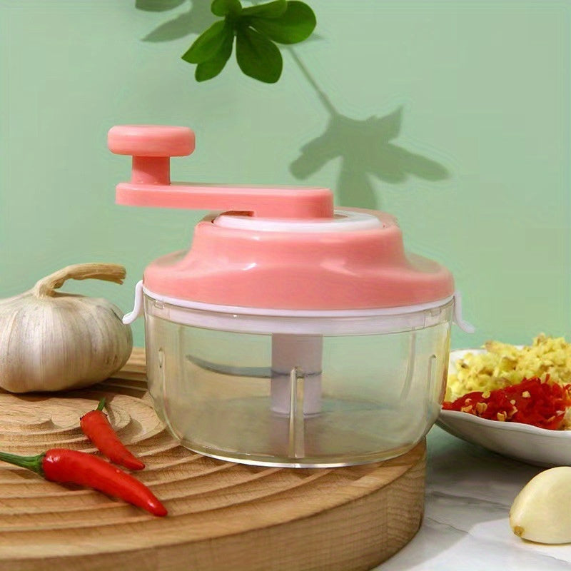 Kitchencraft Ko'pfunktsiyali Qo'lda Sarimsoq Molenchasi - Aylanuvchi Qo'lqopli Plastik Ta'minlash Mixer