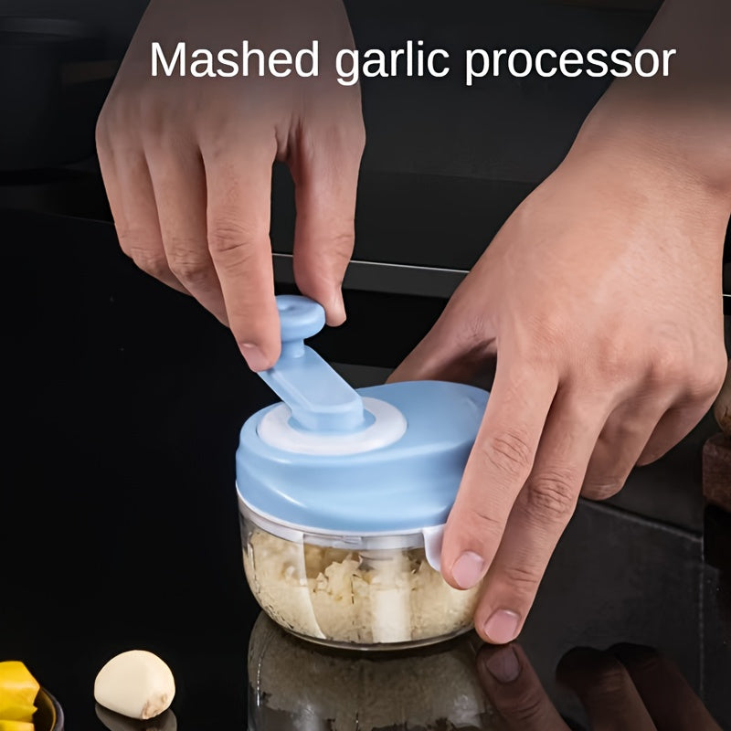 Kitchencraft Ko'pfunktsiyali Qo'lda Sarimsoq Molenchasi - Aylanuvchi Qo'lqopli Plastik Ta'minlash Mixer