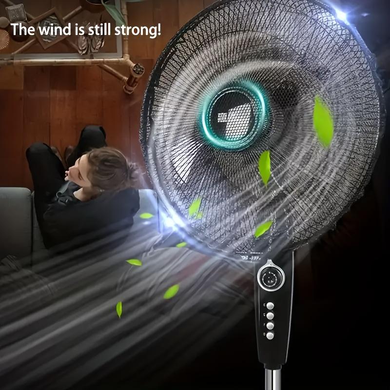 Qo‘l uzatish himoyasi bilan yuviladigan shamollatgich chang qoplami, tarmoq dizayni, uy va ofis shamollatgichlari uchun oson tozalanadi