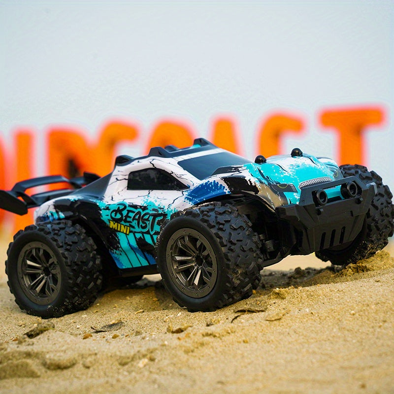 High-Speed 1:20 Scale Off-Road RC Car for Kids 8+ with 2.4G Remote Rechargeable Battery Blue Black