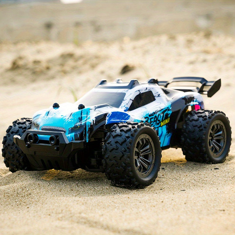 High-Speed 1:20 Scale Off-Road RC Car for Kids 8+ with 2.4G Remote Rechargeable Battery Blue Black