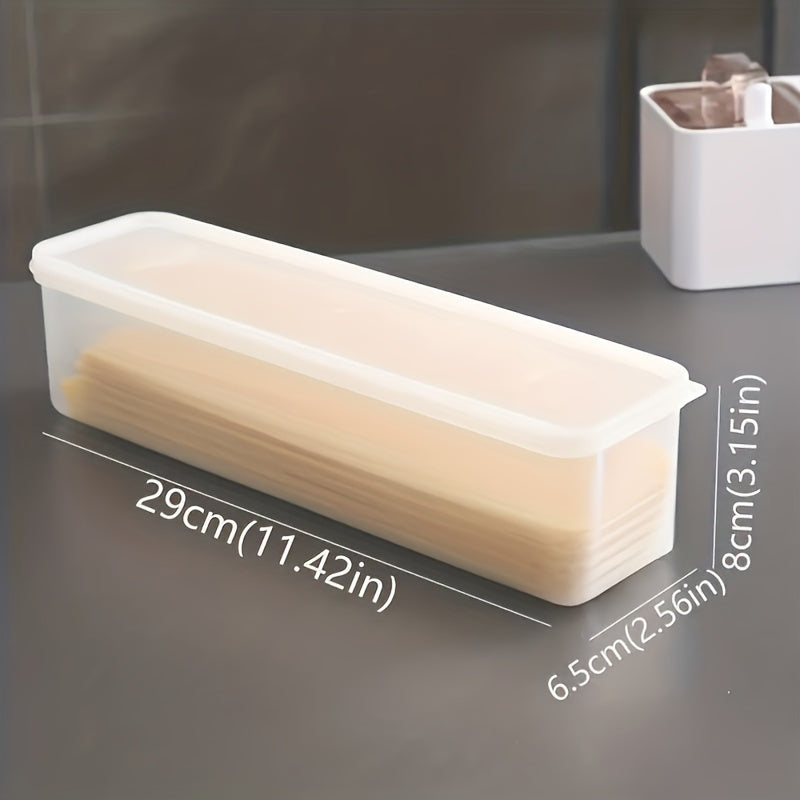 Clear Plastic Noodle Box Food Storage Container 29cm X 8cm X 6.5cm