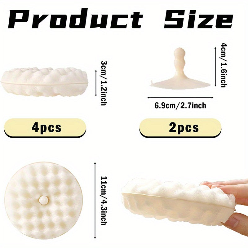 Cepillo de esponja de cocina sin rayas con diseño de panal para lavar y limpiar