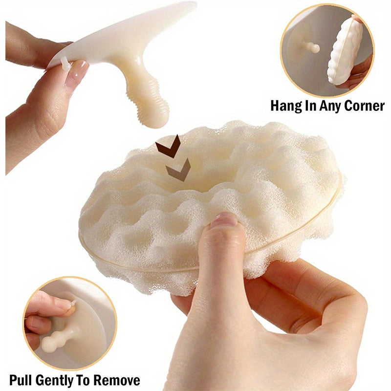 Scratch-Free Kitchen Sponge Brush with Honeycomb Design for Dishwashing and Cleaning