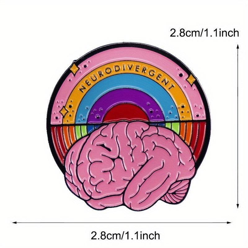 Rang-barang Miya Pin Brooch To'plami Autizmga E'tibor Qaratish Zargarlik Sovg'asi Do'stlar uchun 1/2 Ta