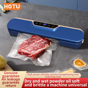 LCD Touch Screen Vacuum Sealer with 10 Bags Compact Food Preservation Home Use