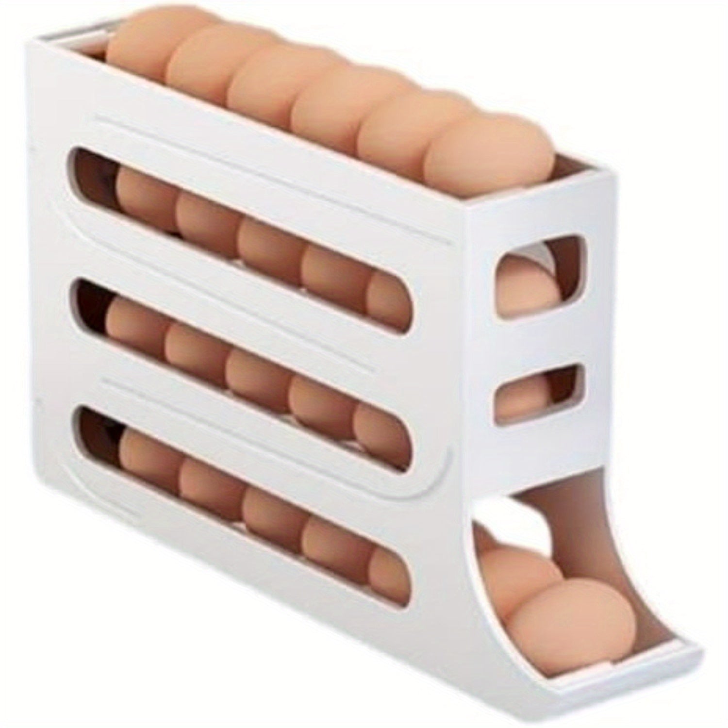 Egg Storage Box Refrigerator Organizer Transparent Multi-layer Kitchen Rack