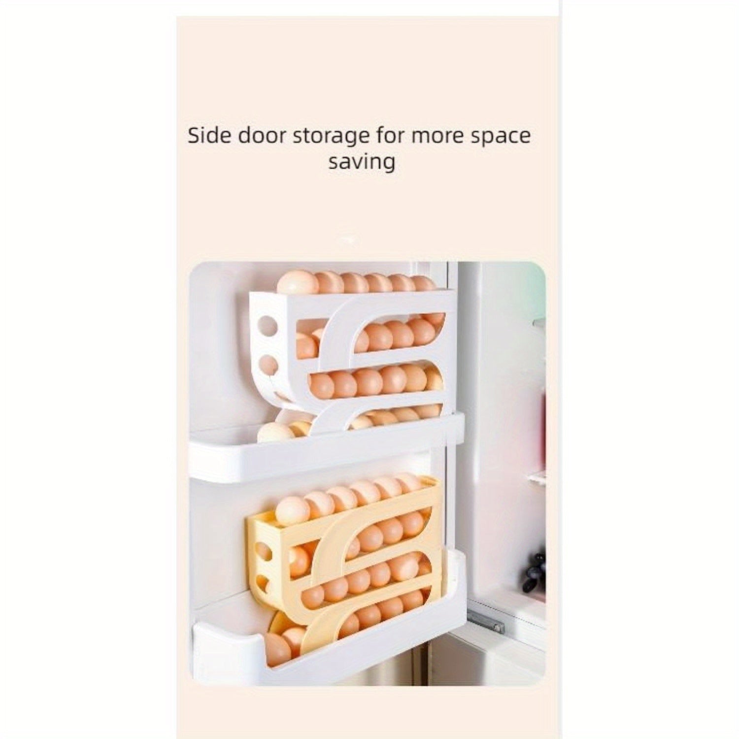 Egg Storage Box Refrigerator Organizer Transparent Multi-layer Kitchen Rack