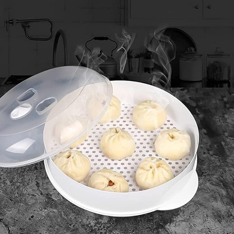 Многофункциональный микроволновой пароварка - Идеально подходит для приготовления овощей, риса и рыбы | Нет необходимости в электричестве | Сделано из прочного ПП материала | Отлично для домашней и ресторанной кухни