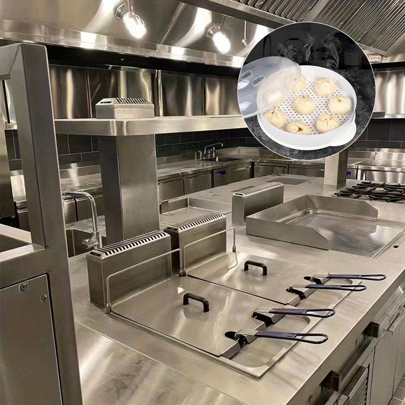 Ko'p maqsadli mikroto'lqinli bug'latgich - Sabzavotlar, guruch va baliq tayyorlash uchun ideal | Elektr energiyasiga ehtiyoj yo'q | Qattiq PP materialidan yasalgan | Uy va restoran oshxonasi uchun ajoyib