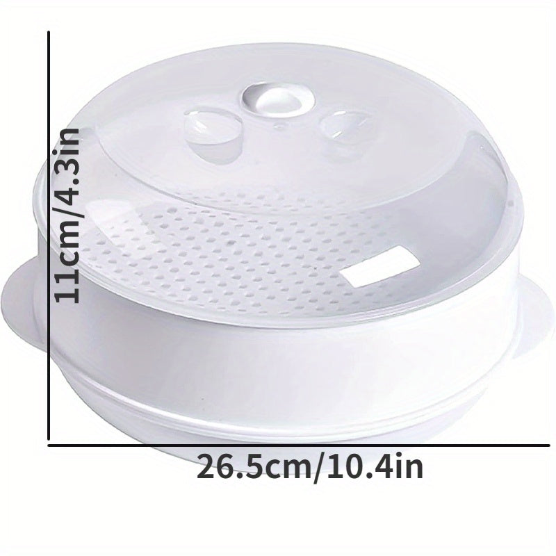 Ko'p maqsadli mikroto'lqinli bug'latgich - Sabzavotlar, guruch va baliq tayyorlash uchun ideal | Elektr energiyasiga ehtiyoj yo'q | Qattiq PP materialidan yasalgan | Uy va restoran oshxonasi uchun ajoyib