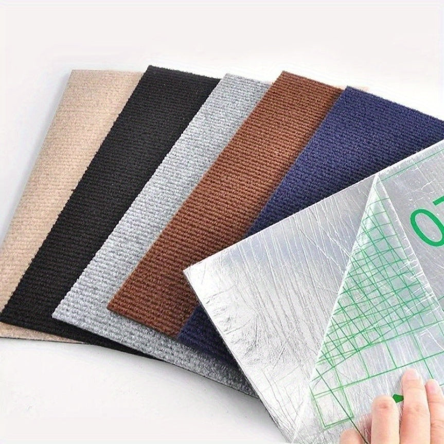 Self-Adhesive Interlocking Carpet Tiles 30.48cm Square Non-Slip Durable for Home Office