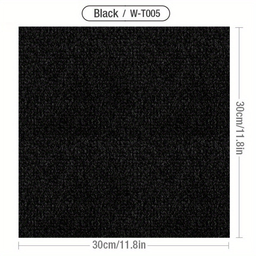 Self-Adhesive Interlocking Carpet Tiles 30.48cm Square Non-Slip Durable for Home Office