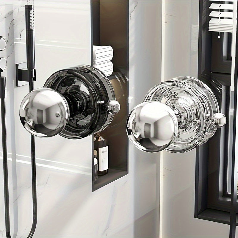Multifunctional Plastic Suction Cup Handle with Hook for Refrigerator and Cabinets