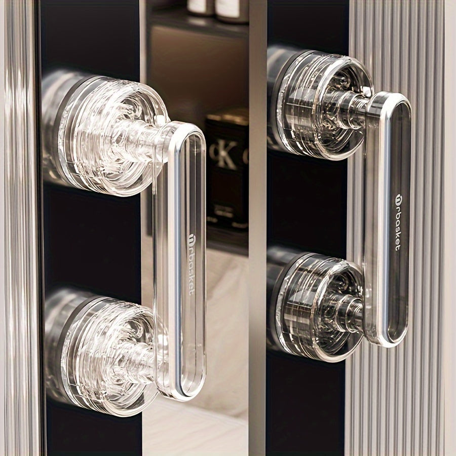 Multifunctional Plastic Suction Cup Handle with Hook for Refrigerator and Cabinets